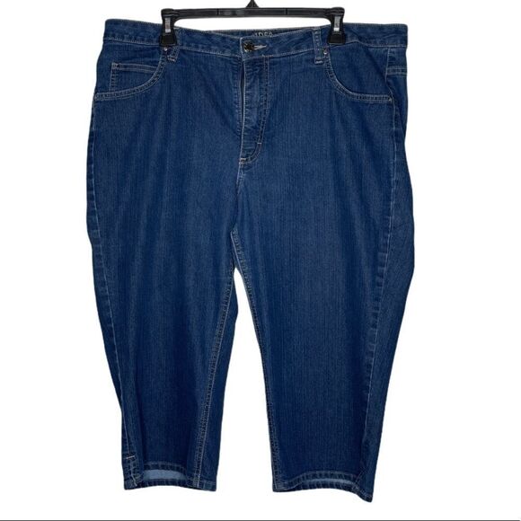 Lee Riders Capri Jeans Blue - Picture 1 of 8
